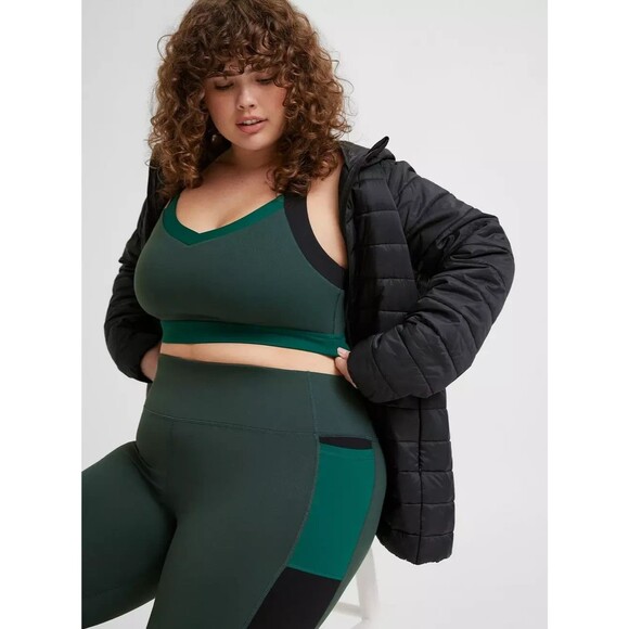 Torrid Active Full-Length Side Pocket Legging Colorblock Size 4 or 26 Plus - Picture 4 of 5